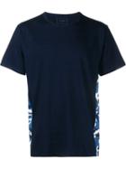 Sophnet. Side Panel T-shirt, Men's, Size: 4, Blue, Cotton