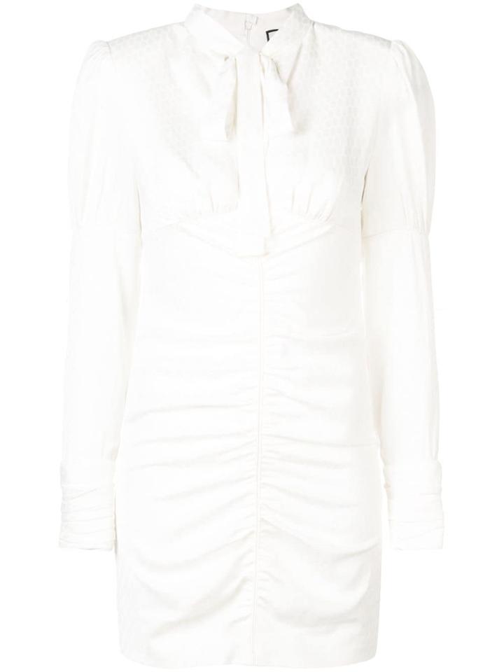 Alexis Ruched Detail Dress - White