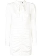 Alexis Ruched Detail Dress - White