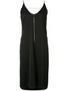 Alexander Wang Draped Chain Accent Dress, Women's, Size: 8, Black, Polyester/viscose/spandex/elastane