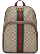 Gucci Ophidia Gg Medium Backpack - Brown