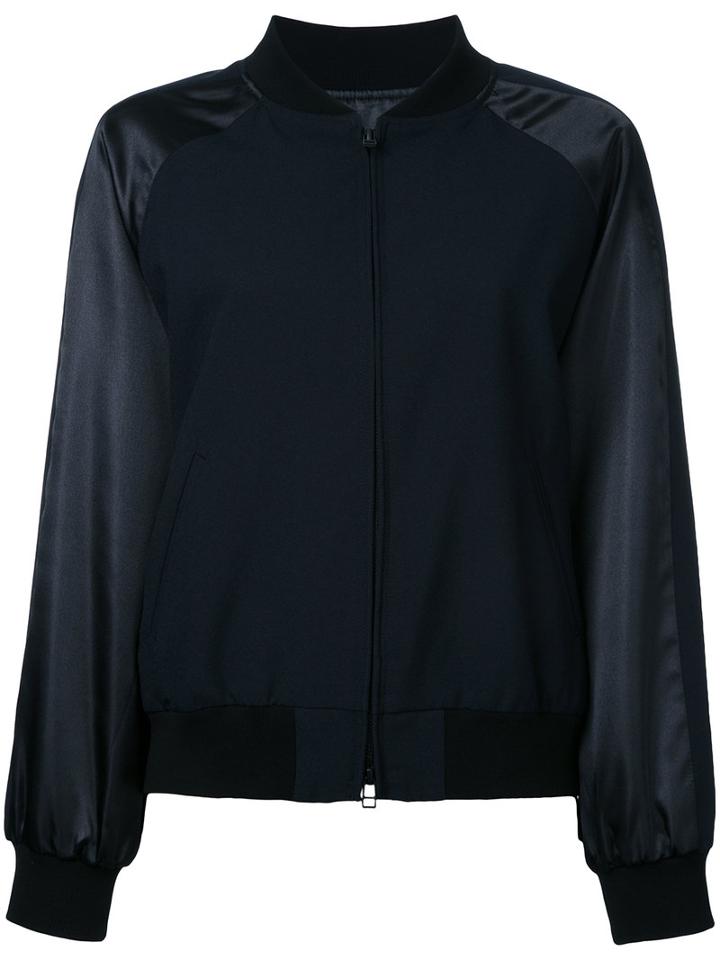 En Route Paneled Bomber Jacket, Women's, Size: 1, Black, Polyester
