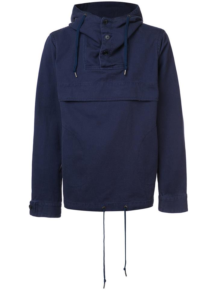 321 - Layered Hoodie - Men - Cotton - Xl, Blue, Cotton