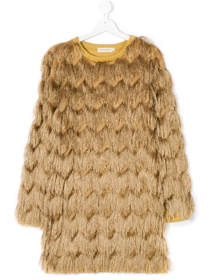 Andorine Fringed Dress - Yellow & Orange