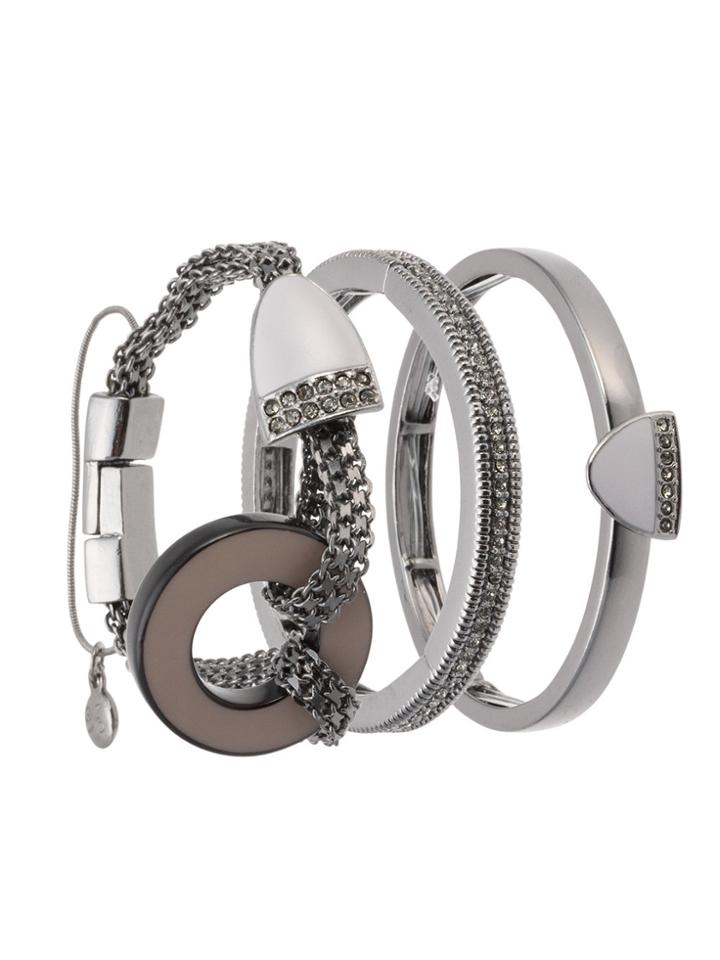 Camila Klein Magnet Three Bracelets Set - Metallic