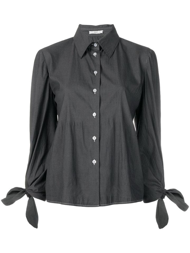 Gucci Vintage Tied Knot Cuffs Shirt - Grey