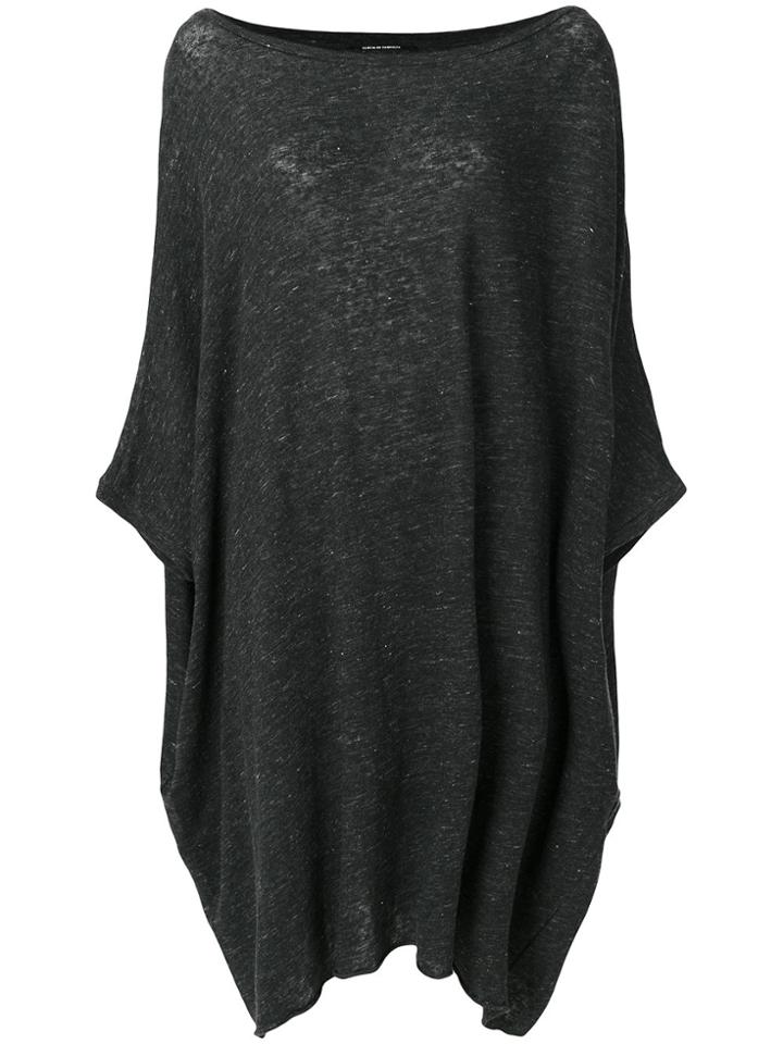 Album Di Famiglia Oversized Sweater Dress - Black