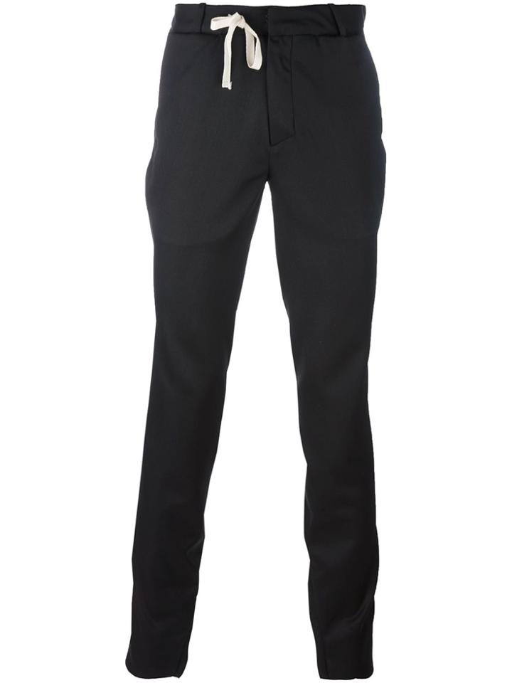 A New Cross Slim Spiral Suit Trousers - Black