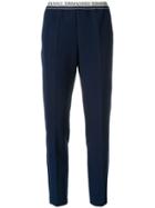 Ermanno Ermanno Logo Waistband Leggings - Blue