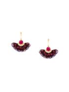 Gas Bijoux 'serti Gaia' Feather Earrings, Women's, Red