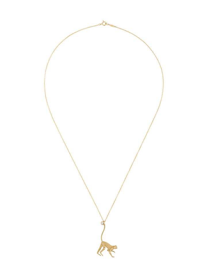 Marc Alary Mini Monkey Pendant - Metallic
