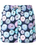 Mc2 Saint Barth - Printed Swim Shorts - Men - Polyamide/polyester/spandex/elastane - L, Blue, Polyamide/polyester/spandex/elastane