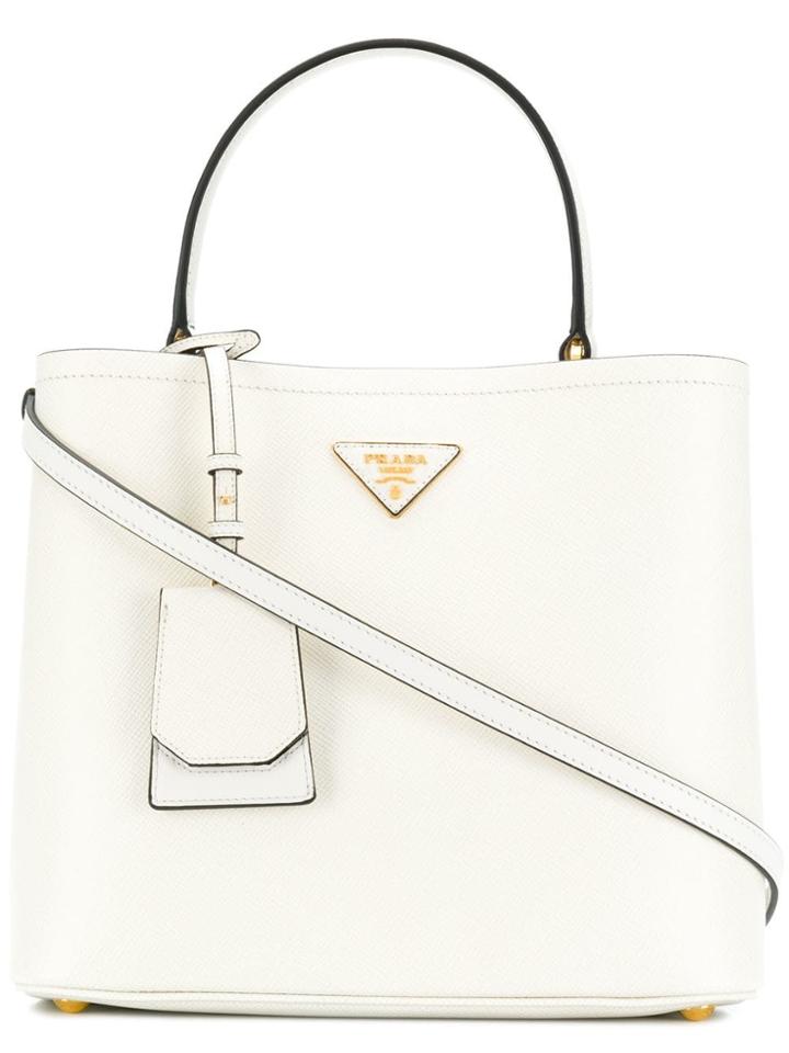 Prada Bibliotheque Tote - White