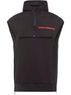 Prada Double Technical Jersey Vest - Black