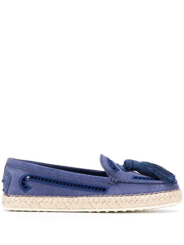 Tod's Tassel Espadrilles - Blue