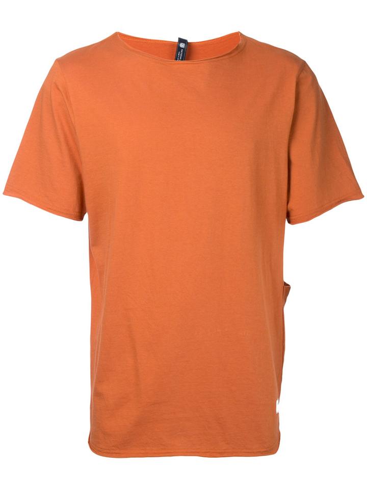 Factotum - Raw Edge T-shirt - Men - Cotton - 46, Yellow/orange, Cotton