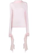 Jourden Stretched Roll Neck Top - Pink