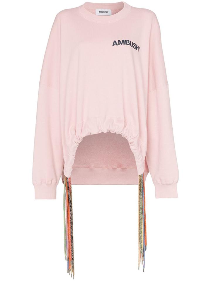 Ambush Ambush Mlti Cord Swtr Cn Ls Gthrd Hem Fr - Pink