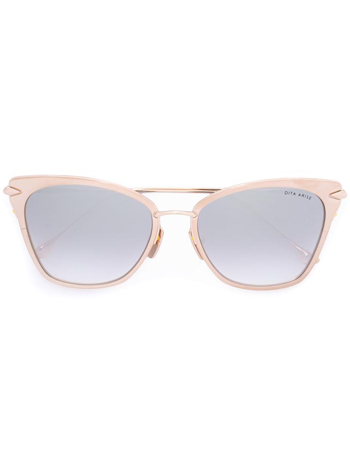 Dita Eyewear Gradient Lens Cat Eye Sungalsses - Metallic