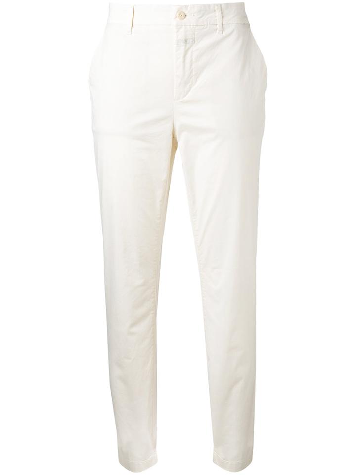 Closed - Straight-leg Trousers - Women - Cotton/spandex/elastane - 29, White, Cotton/spandex/elastane