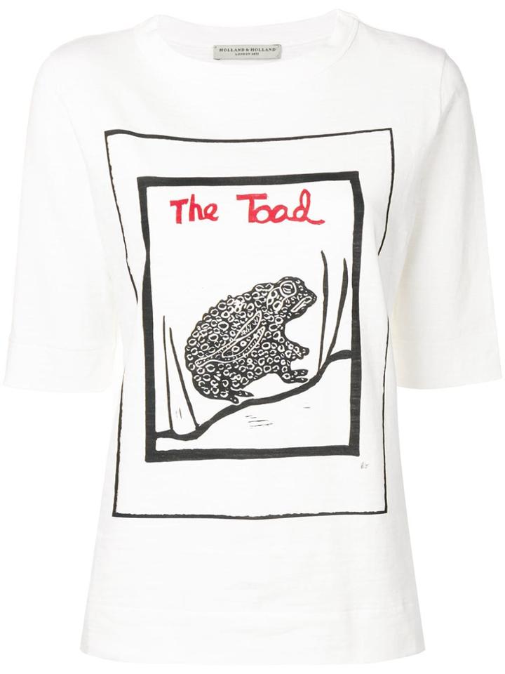 Holland & Holland The Toad Print T-shirt - White
