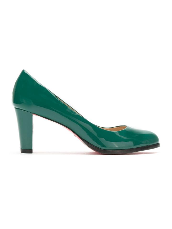 Zeferino Leather Pumps - Green