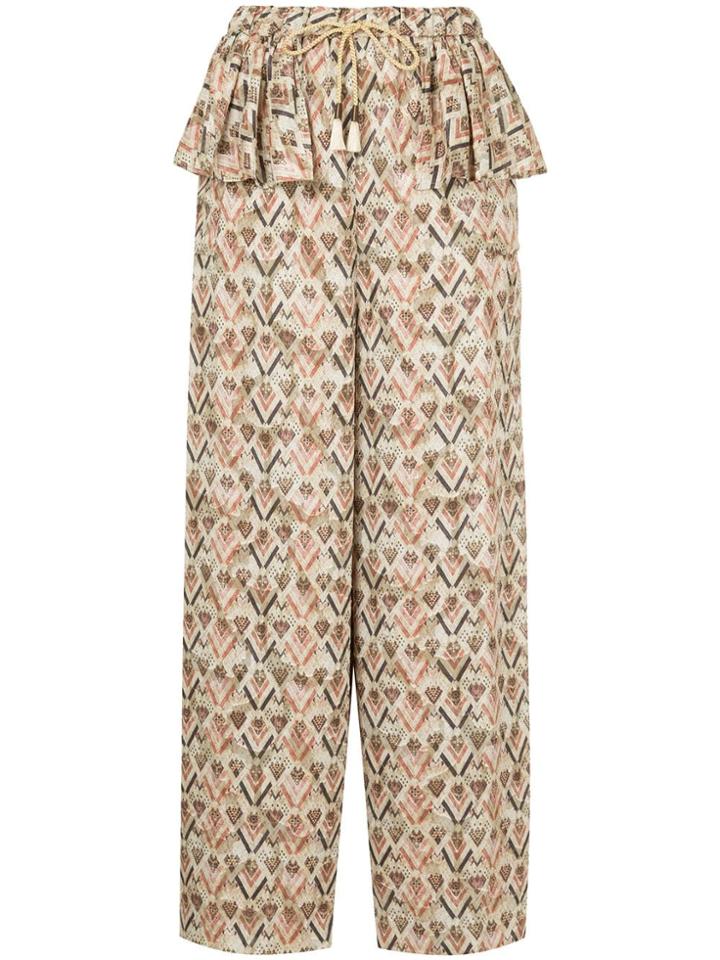 Muller Of Yoshiokubo Frill Pocket Pants - Multicolour