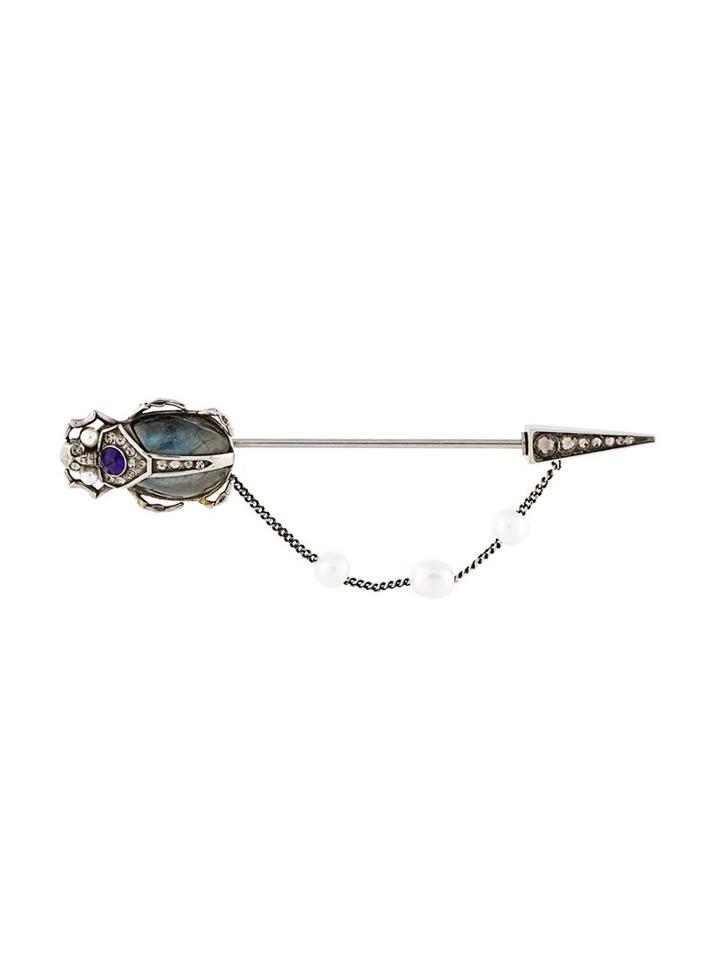 Alexander Mcqueen 'beatle' Brooch