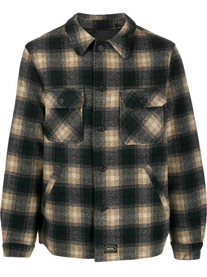 Deus Ex Machina Checked Shirt Jacket - Black