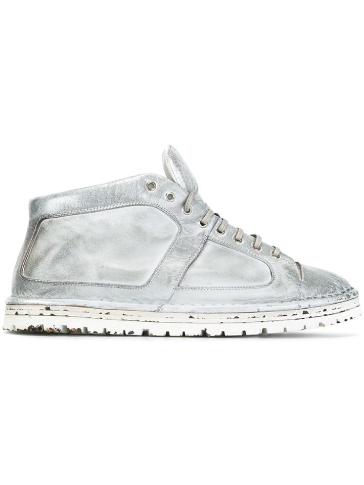 Marsèll Distressed Hi-top Sneakers - Grey