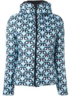 Fendi Bag Bugs Puffer Jacket, Women's, Size: 42, Blue, Polyamide/polyester/feather Down