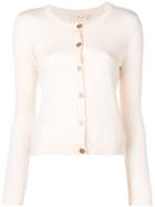 Tory Burch Logo Button Cardigan - Neutrals