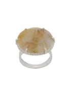 Wouters & Hendrix My Favourites Rutilated Quartz Stone Ring - Silver