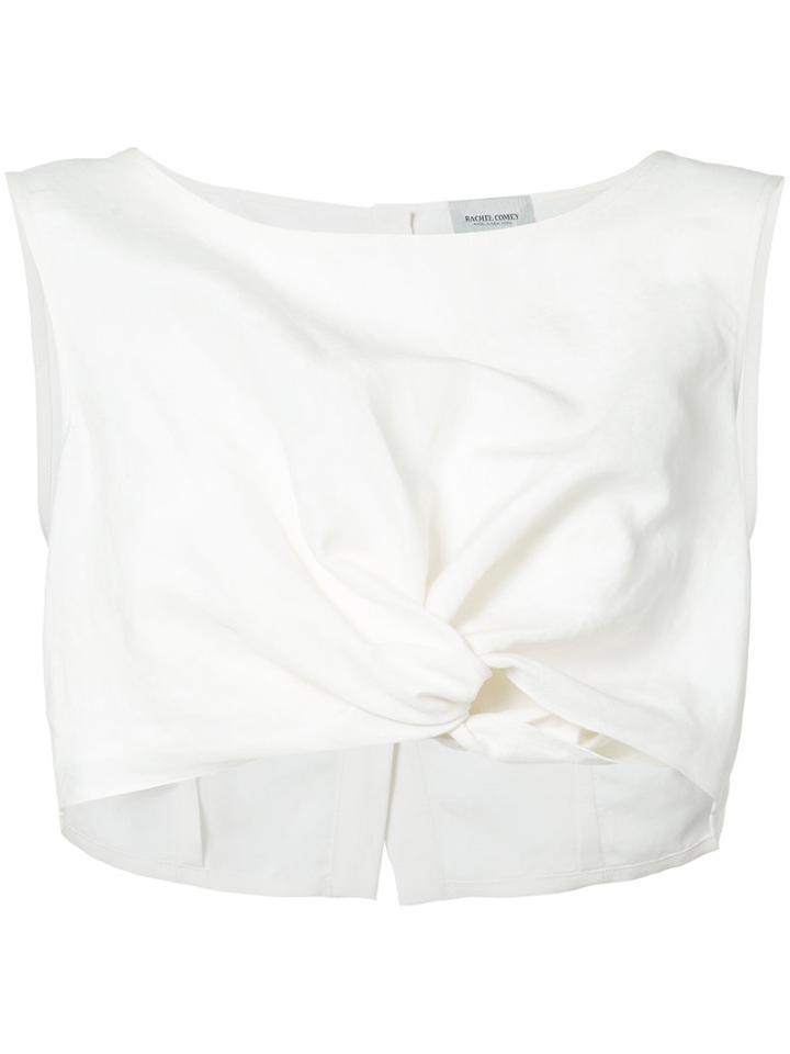 Rachel Comey - Cropped Tank Top - Women - Silk/linen/flax - Xs, White, Silk/linen/flax