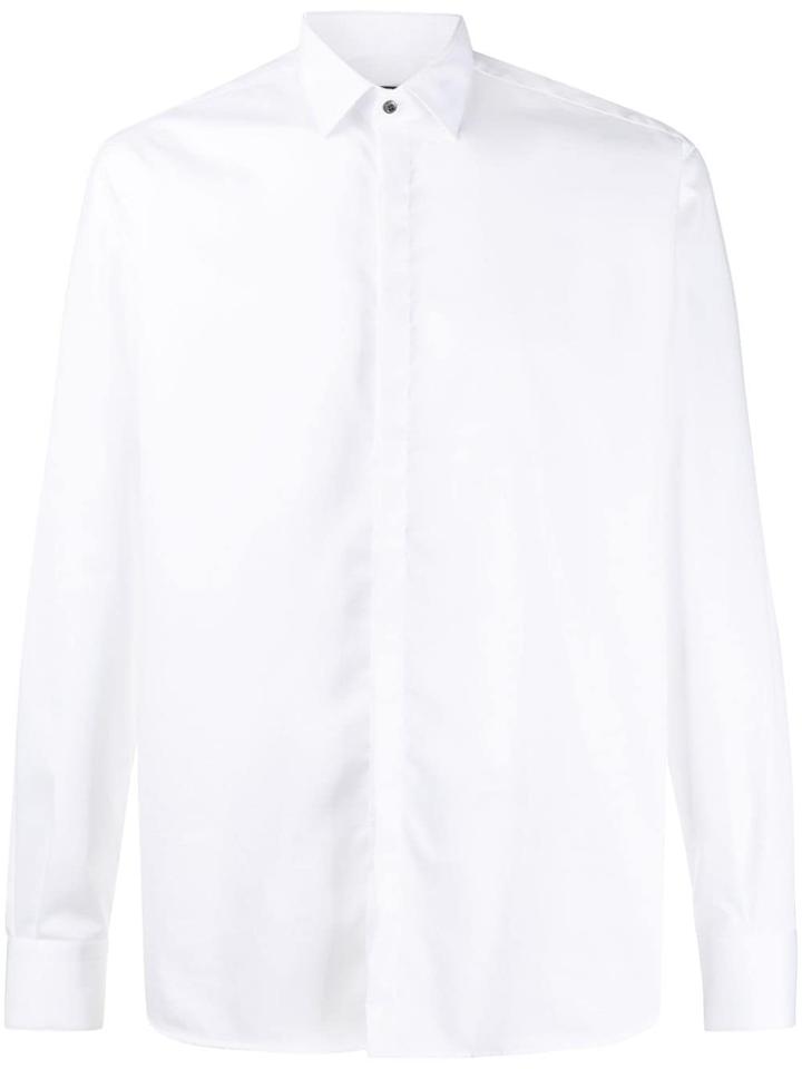 Karl Lagerfeld Hidden Placket Shirt - White