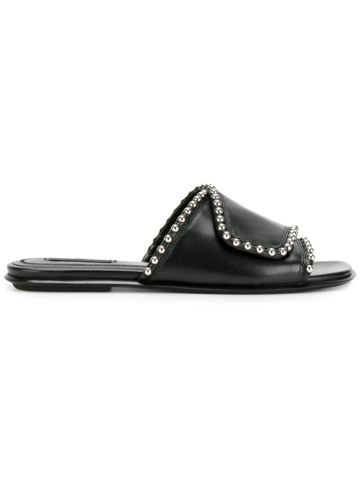 Alexander Wang Leidy Slides - Black