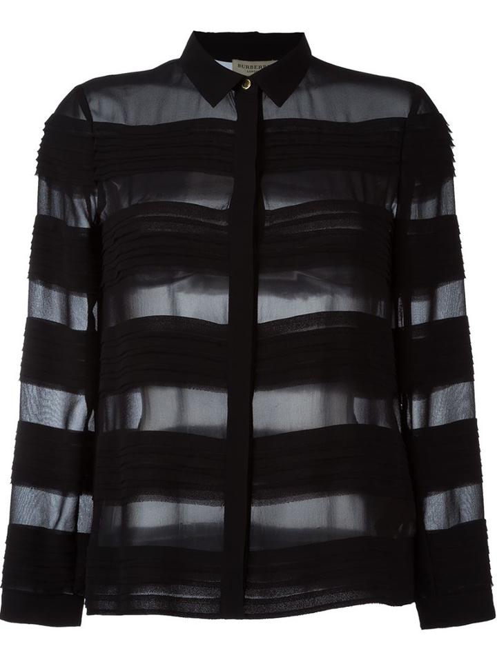 Burberry London Ribbon Panel Button Down Shirt