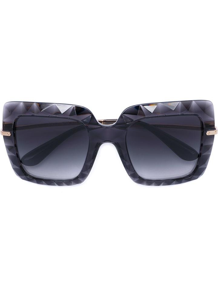 Dolce & Gabbana Eyewear Geometric Frame Square Sunglasses - Grey