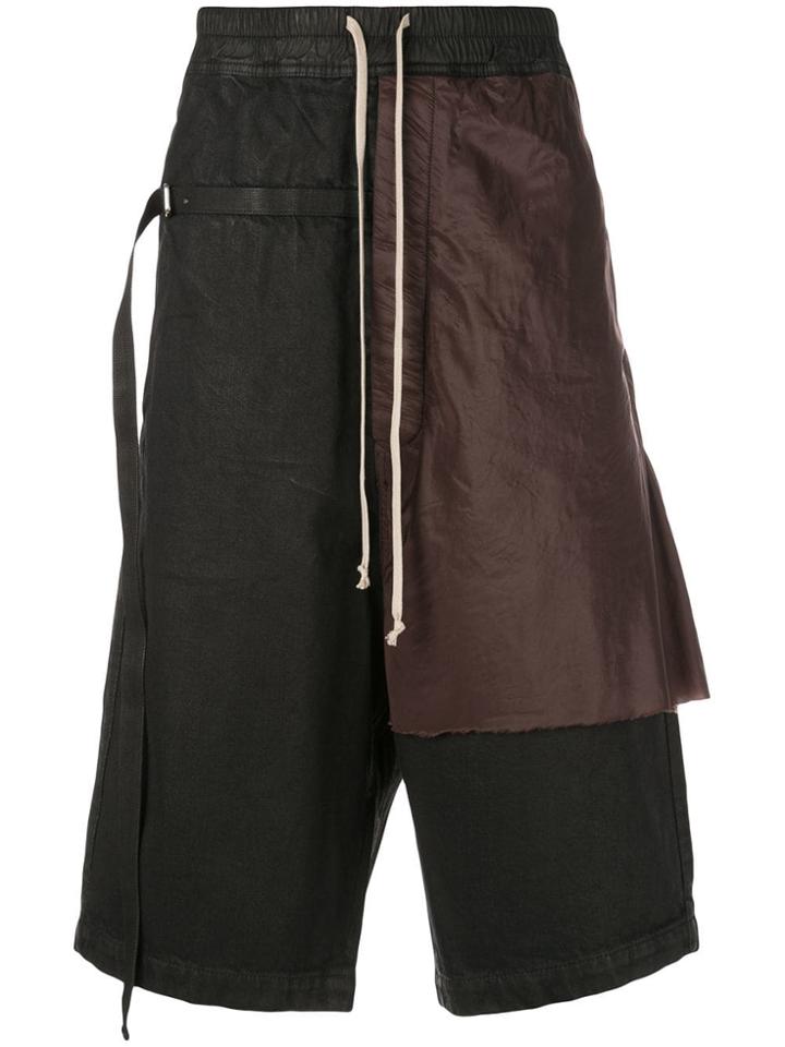 Rick Owens Drkshdw Appliqué Detail Shorts - Black