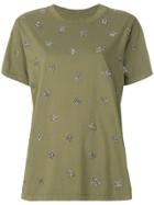As65 Embellished Star T-shirt - Green