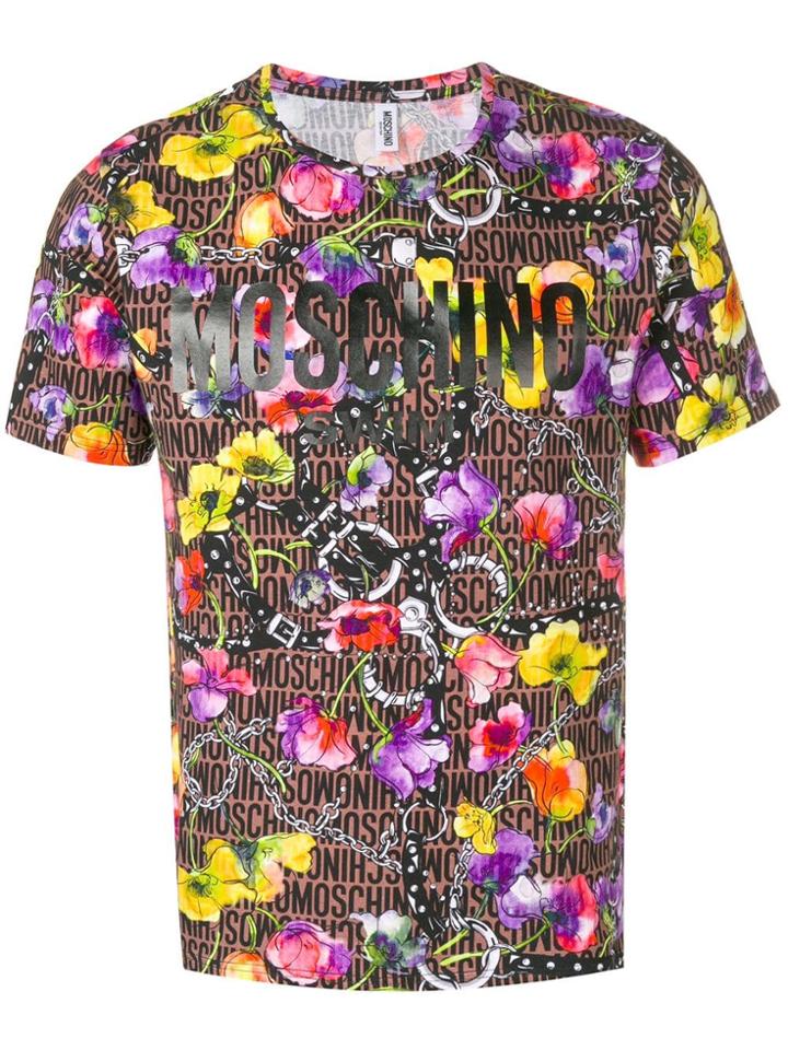 Moschino Printed Logo T-shirt - Yellow