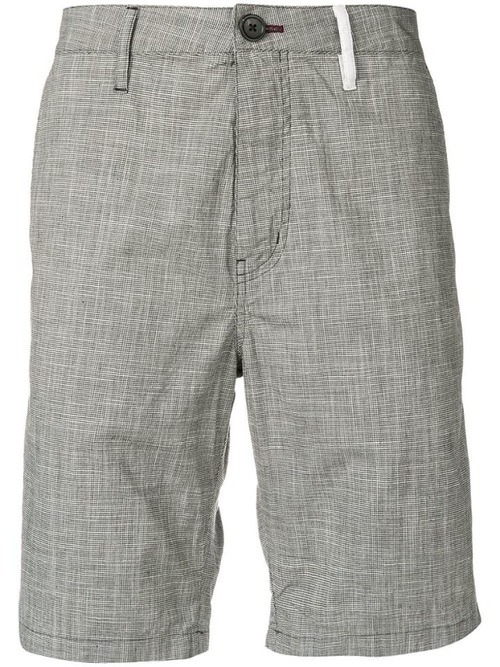 Ps Paul Smith Micro Houndstooth Shorts - Grey