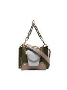 Yuzefi Green Delilah Mini Chain Cross Body Bag