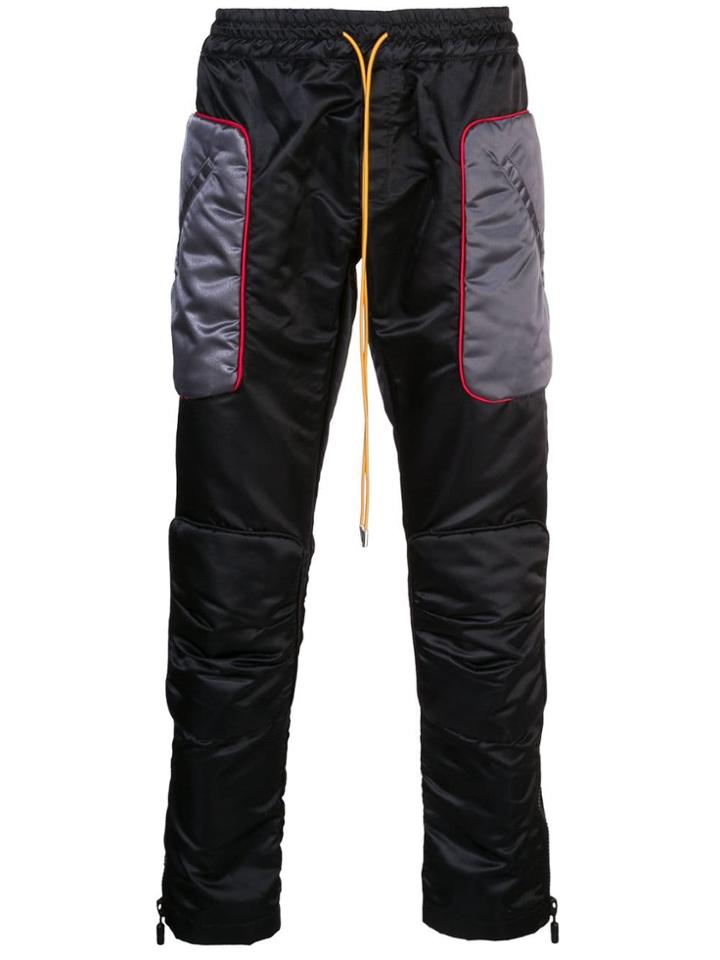 Rhude Quilted Trousers - Black