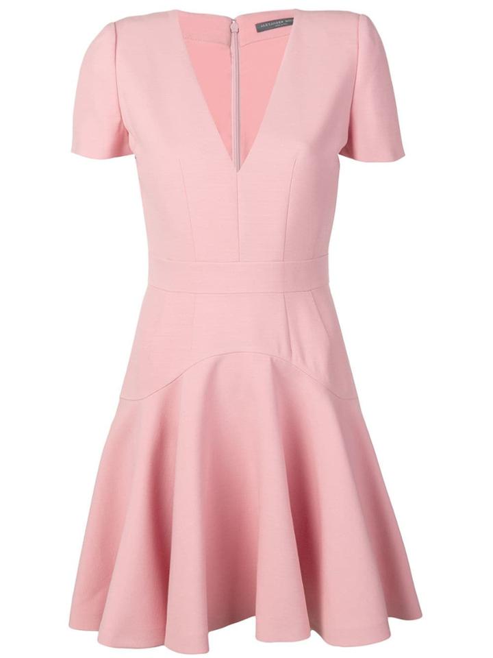 Alexander Mcqueen Short Skater Dress - Pink