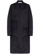 Jw Anderson Multi-pocket Mid-length Overcoat - Blue
