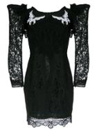 Martha Medeiros Short Lace Dress - Black