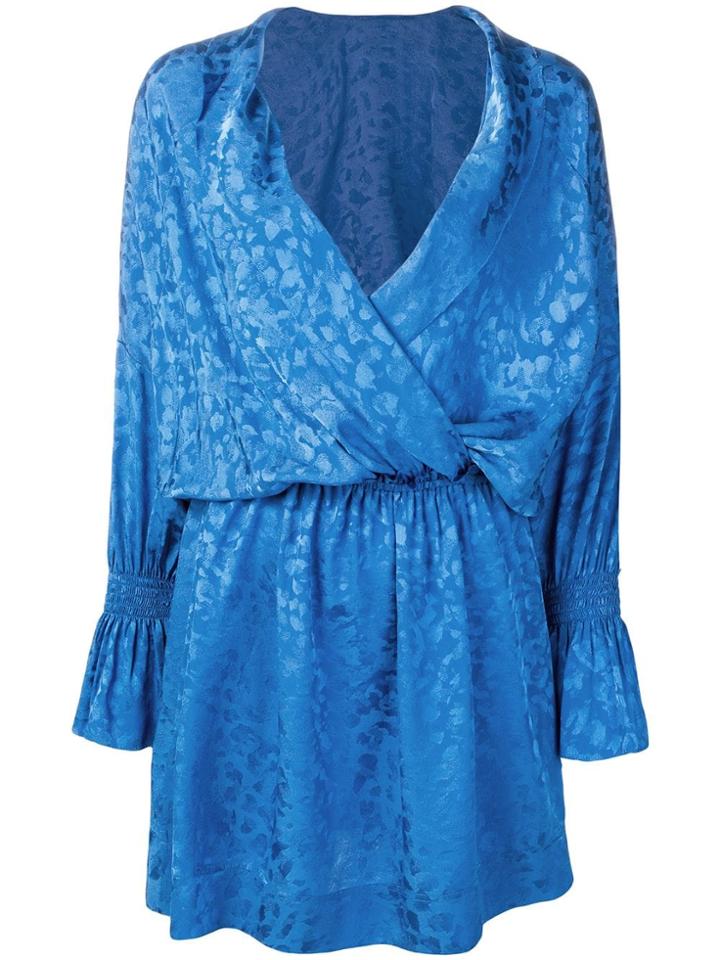 Zadig & Voltaire Riri Jac Leo Robe Dress - Blue