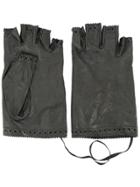 Rundholz Cut Patterned Gloves - Black
