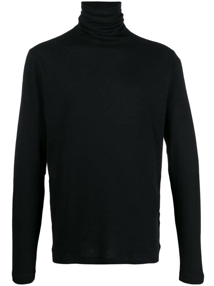 Majestic Filatures Regular-fit Roll-neck Jumper - Black
